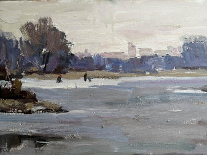 Oil Painting River landscape