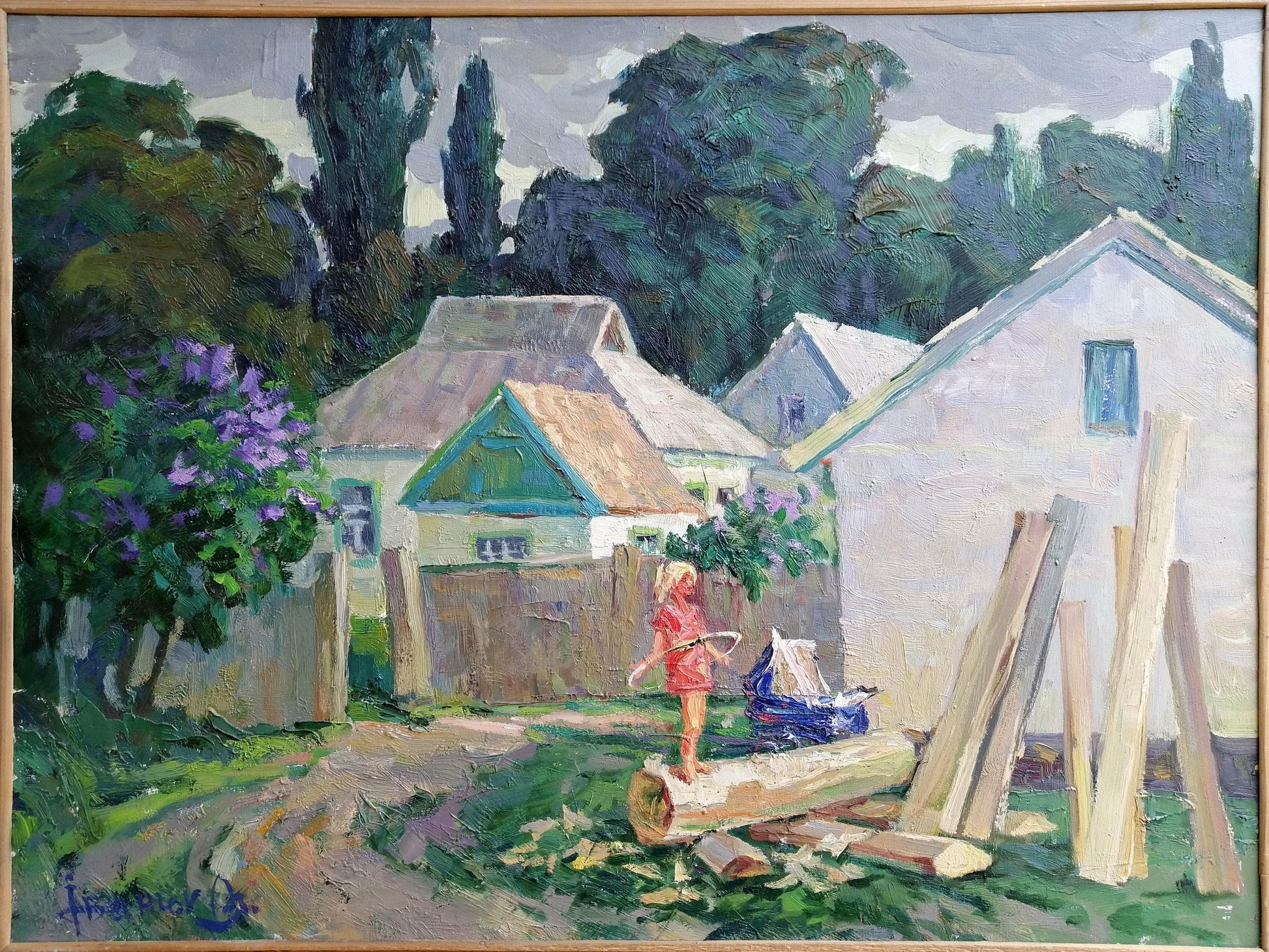 Oil painting Holidays in Gogolev Ivanyuk Alex