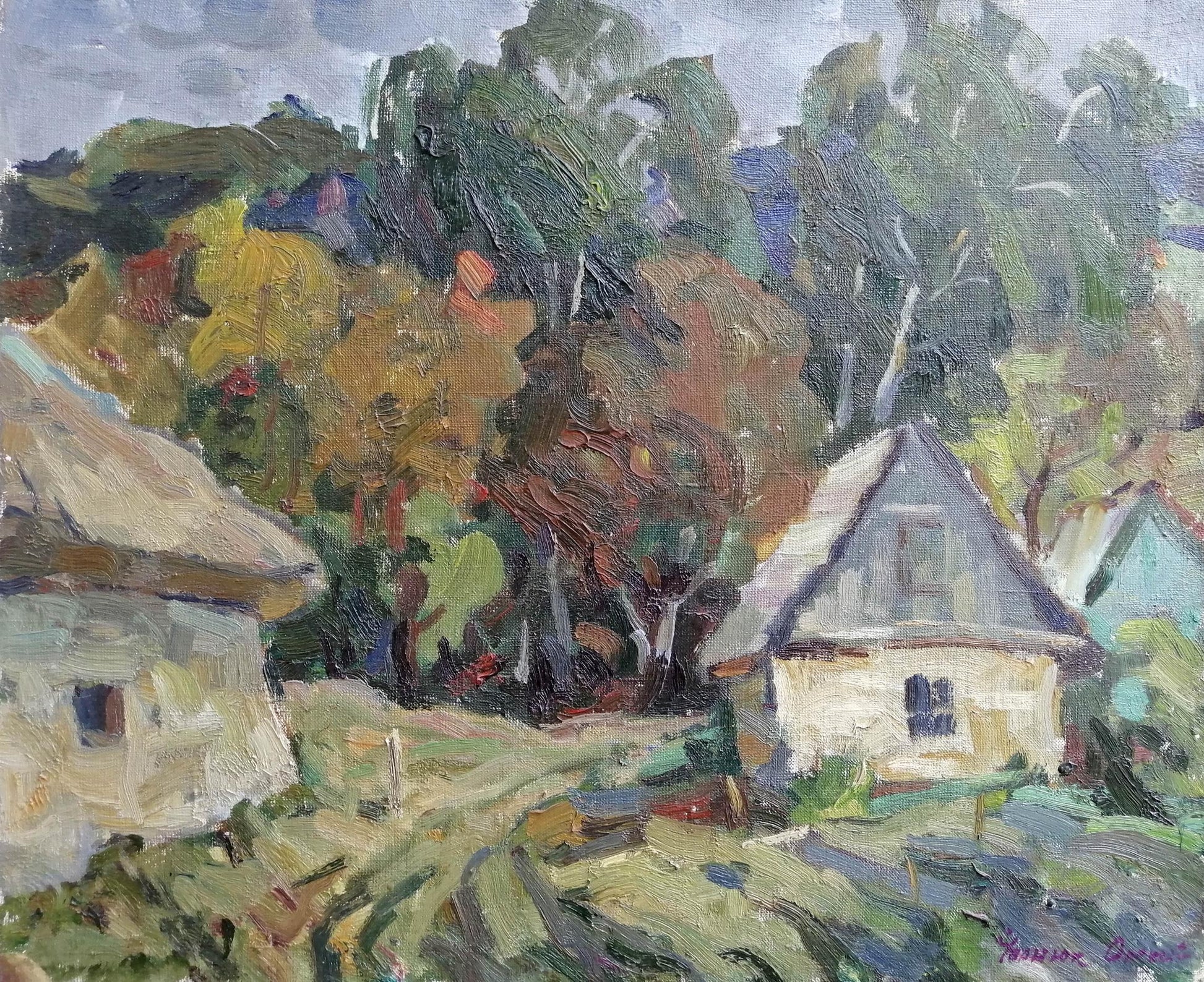 Oil painting Quiet evening Ivanyuk Alex
