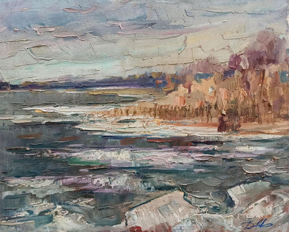 oil painting winter landscape buy