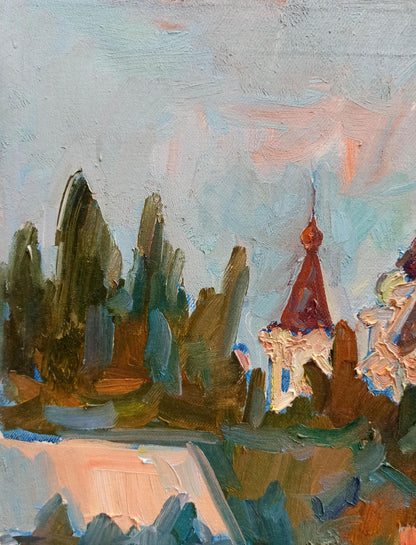 Oil painting City