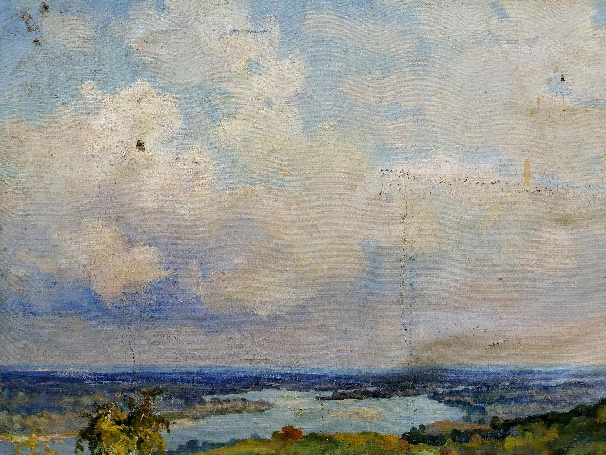 Impressionistic oil painting On the Dnieper by Nepiypivo Vasily Ignatievich