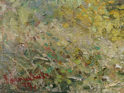 Textured impasto oil painting On the Dnieper by Nepiypivo Vasily Ignatievich