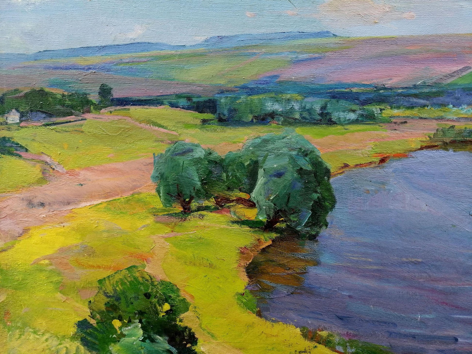 Oil painting Walk in the field by Grebennik Vitaly Sergeevich