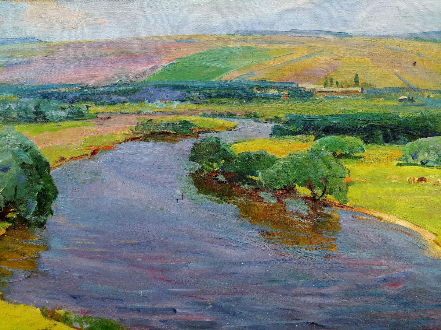 Oil painting Walk in the field by Grebennik Vitaly Sergeevich
