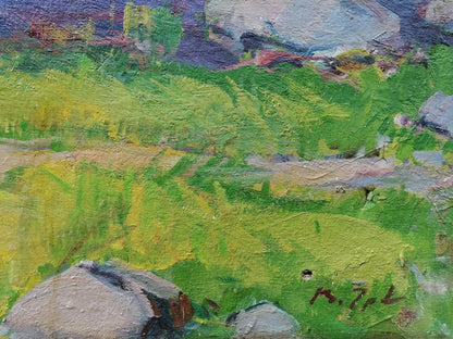 Oil painting Walk in the field by Grebennik Vitaly Sergeevich