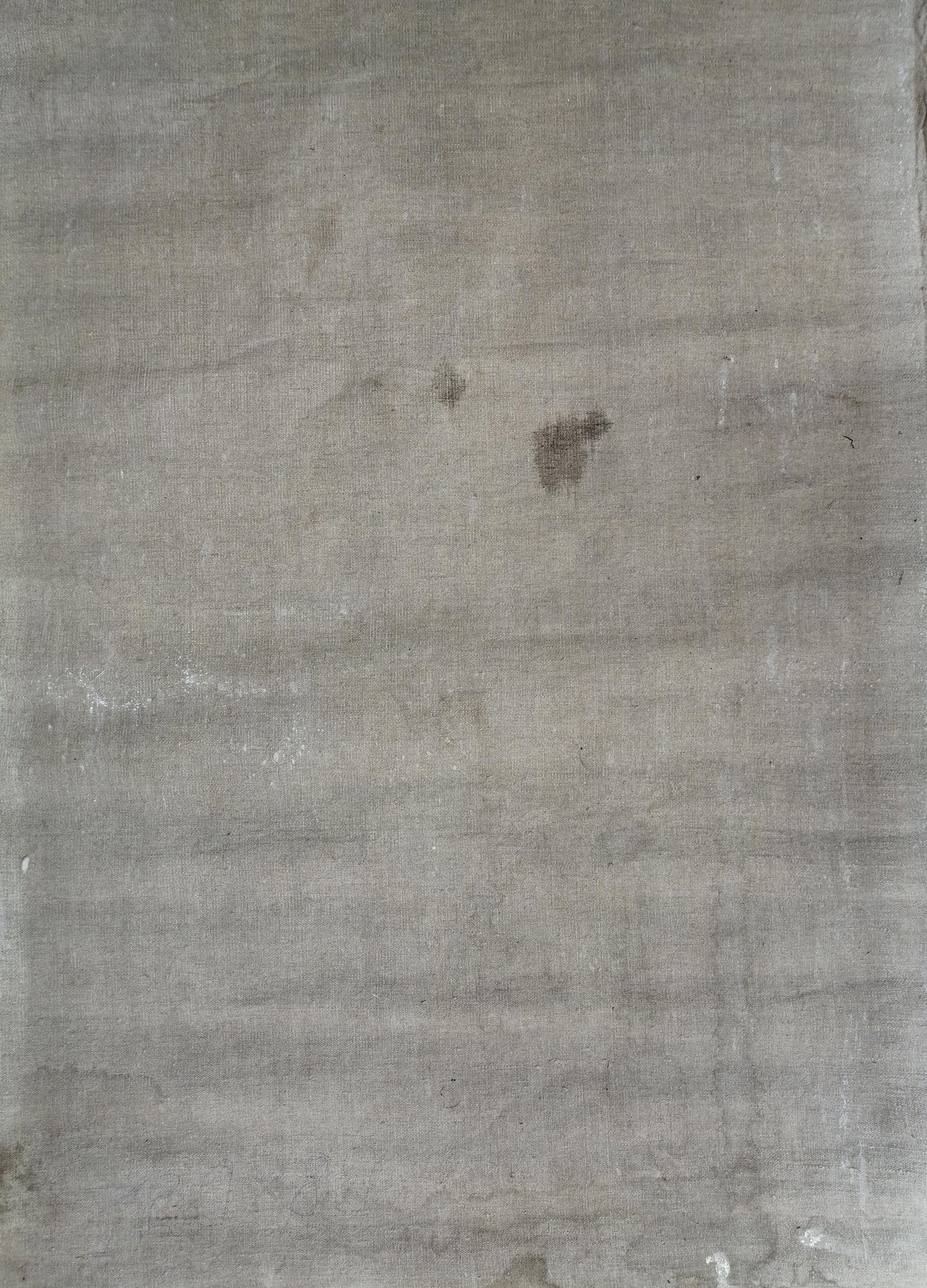 Worn gray linen back of social realism Lenin portrait oil painting