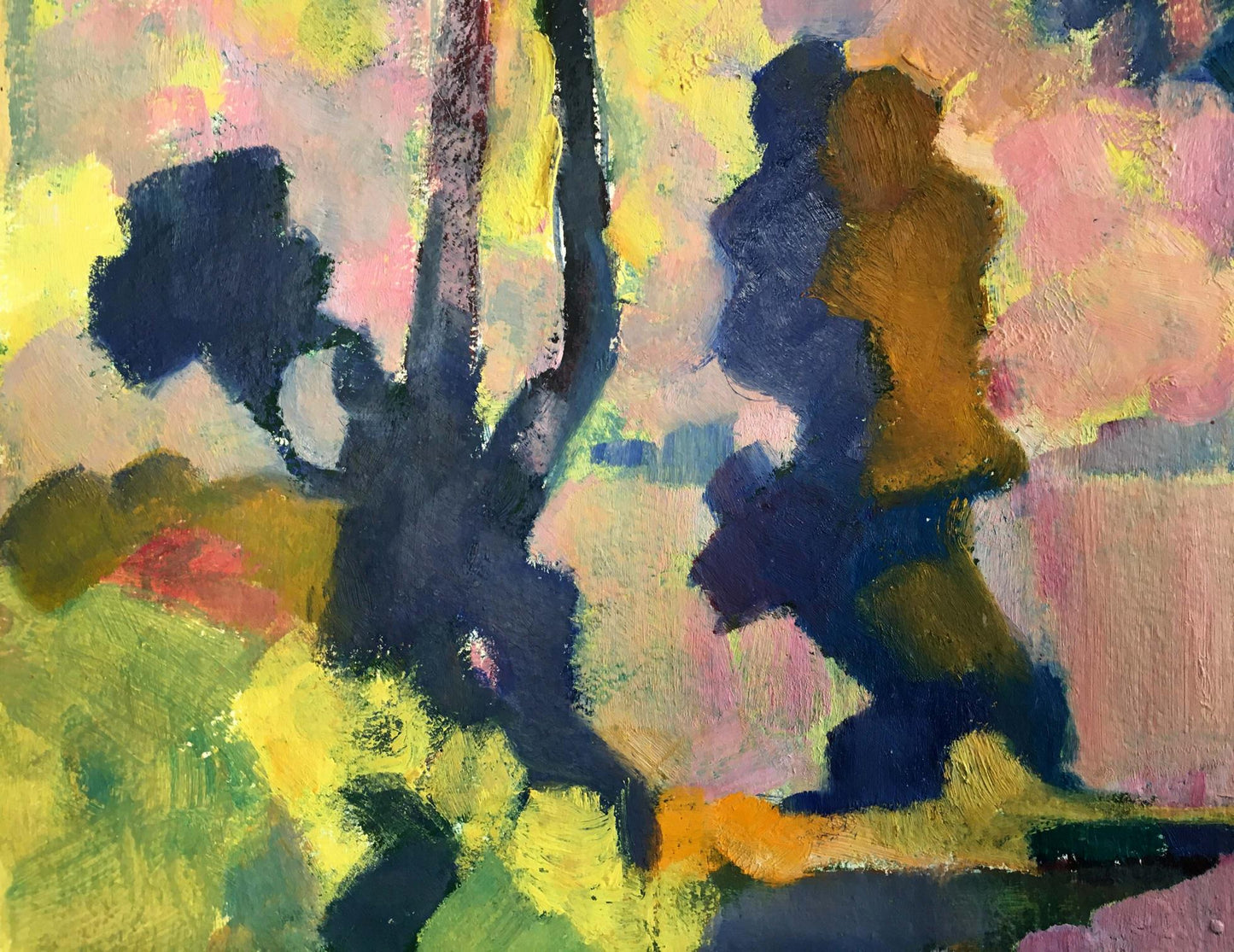 Abstract expressionist oil painting by Kiyansky Yuri Ivanovich