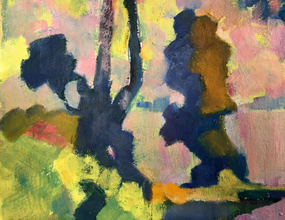 Abstract expressionist oil painting by Kiyansky Yuri Ivanovich