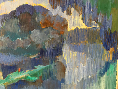 Abstract oil painting Something in the River by Kiyansky Yuri Ivanovich