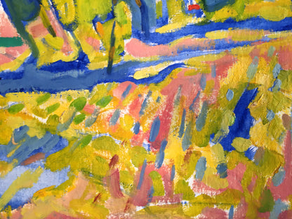 Vibrant abstract oil landscape painting by Kiyansky Yuri Ivanovich