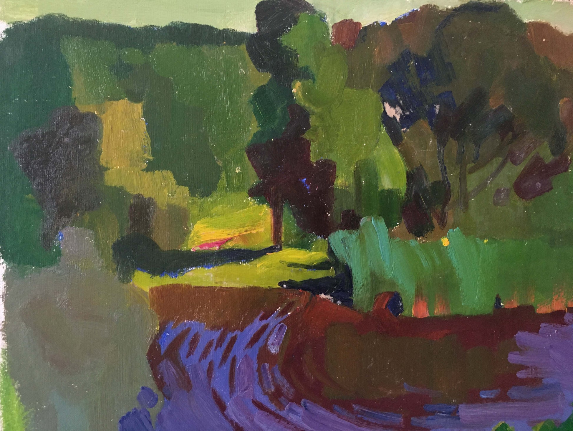 Oil painting Morning by the lake by Kiyansky Yuri Ivanovich