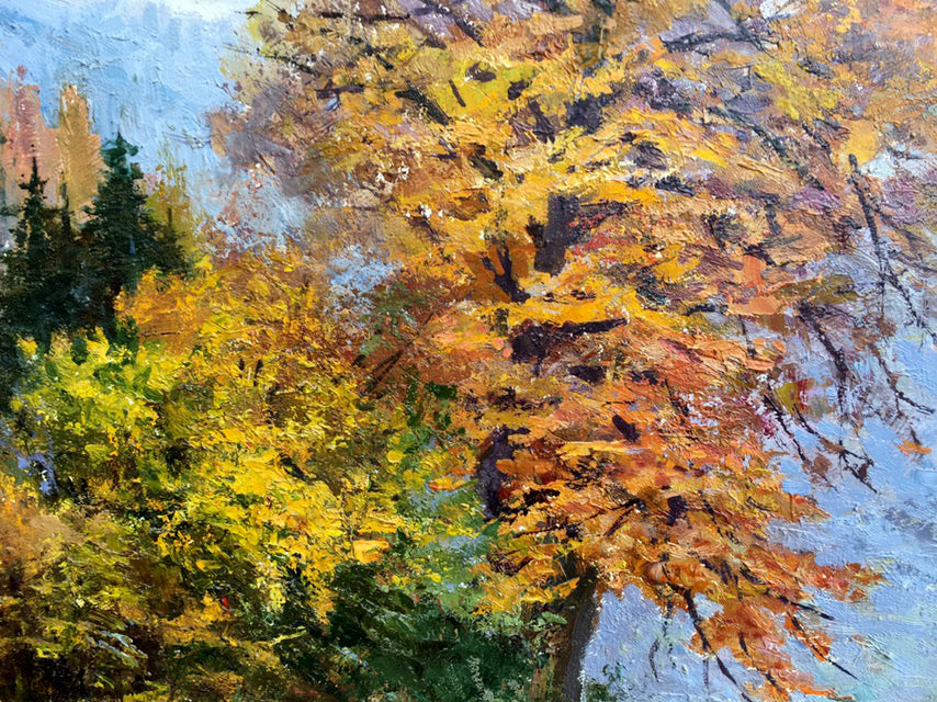 Oil painting Autumn in the Carpathians by Rudenko Vladimir Mikhailovich