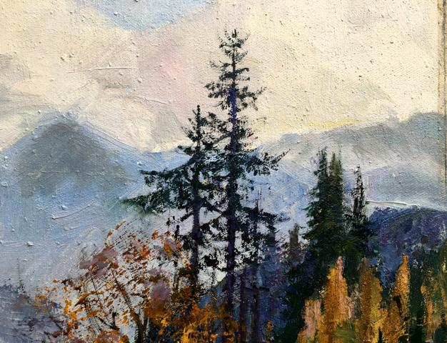 Oil painting Autumn in the Carpathians by Rudenko Vladimir Mikhailovich