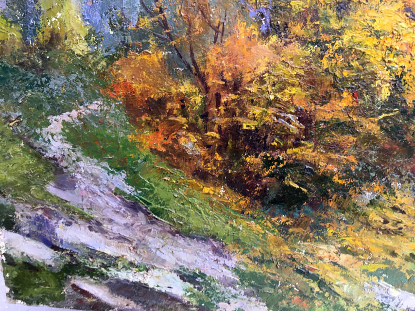 Oil painting Autumn in the Carpathians by Rudenko Vladimir Mikhailovich
