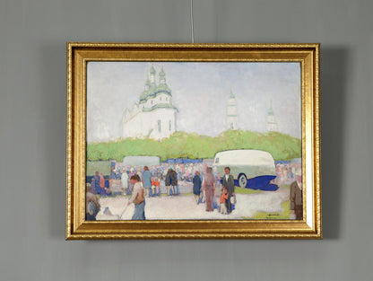 Oil painting Oil Painting at the Old Fair by Sovit artist Ivan Tsyupka