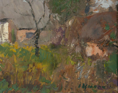 Impressionistic oil painting Beginning of autumn by Ivan Kirillovich Tsyupka