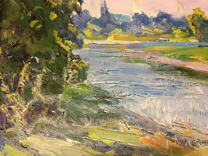 Impressionistic oil painting by Glushchenko Alexander Nikolaevich