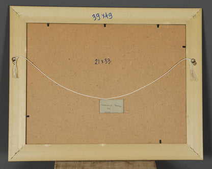 Back of beige wooden frame with tassels for Oil painting Ancient Rameshka