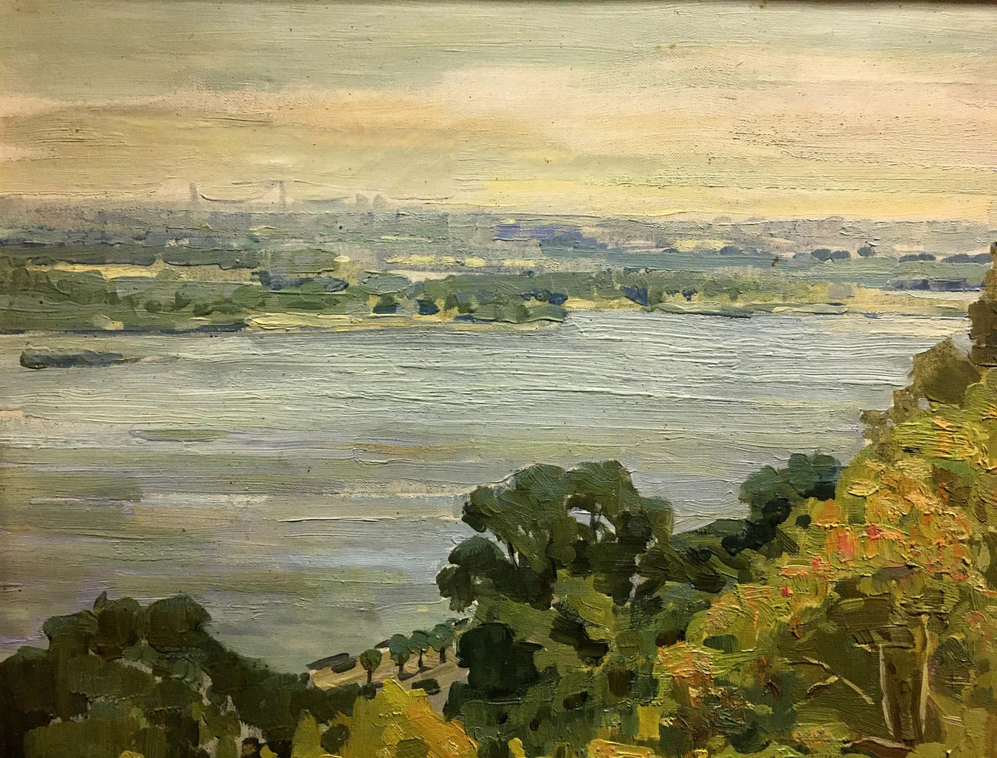 Oil painting of river landscape by Pianida Boris Nikitich