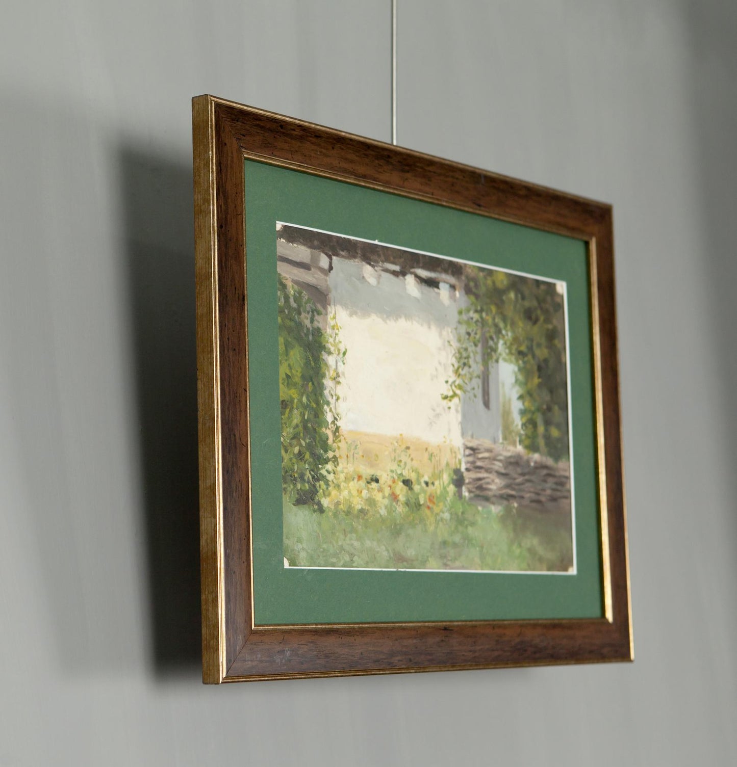 Original oil painting by Ukrainian artist Ivan Tsyupka in dark wood frame