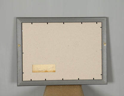 Back of gray matte rectangular frame for Ivan Tsyupka original oil painting