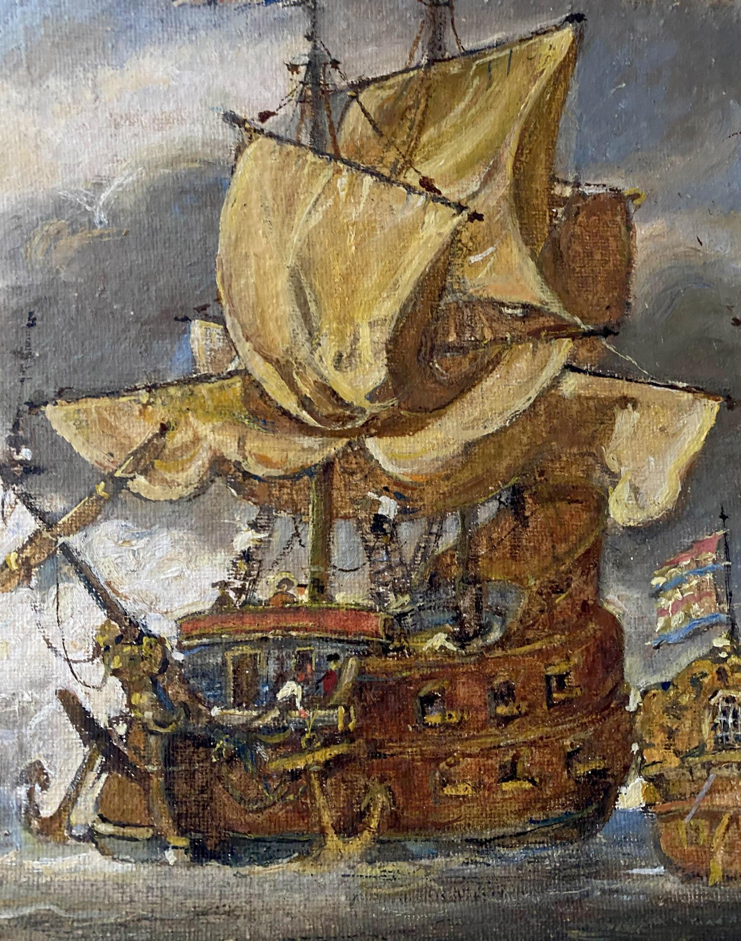 ship landscape art