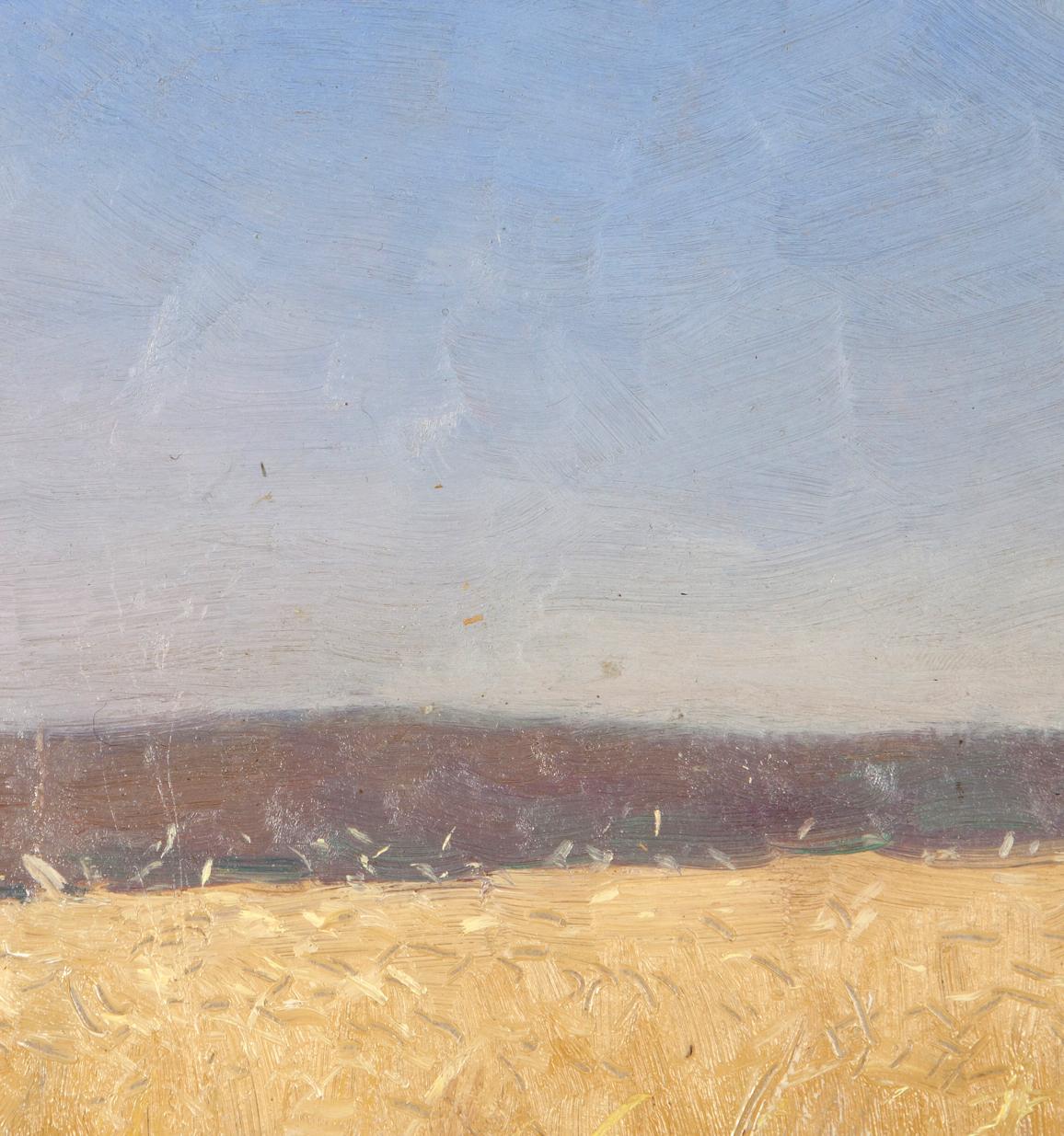 Oil painting of golden wheat field by Ivan Kirillovich Tsyupka