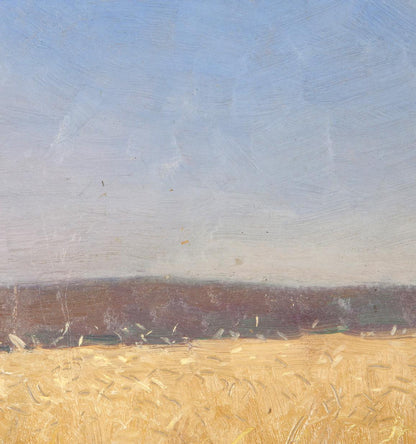 Oil painting of golden wheat field by Ivan Kirillovich Tsyupka