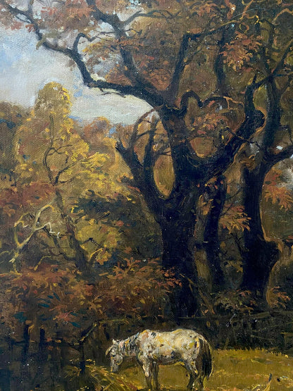 oil horses painting