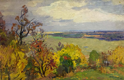 Autumn landscape oil painting by Gantman Moses Faybovich