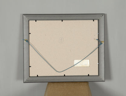 Back of gray matte rectangular frame for Oil Painting Lonely House by Ivan Tsyupka