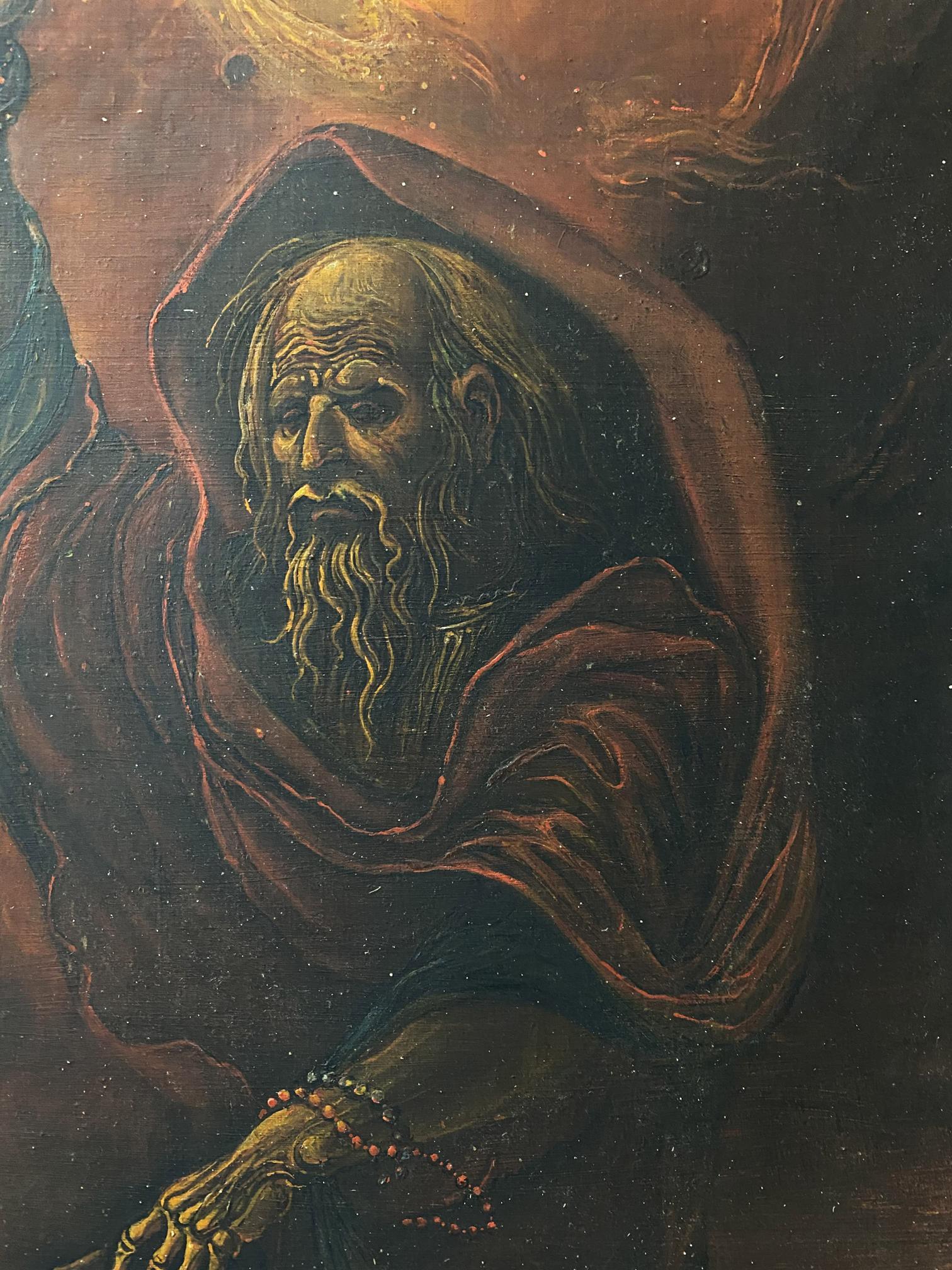 Oil painting of Moses by Litvinov Oleg Arkad’yevich, solemn figure in red robes