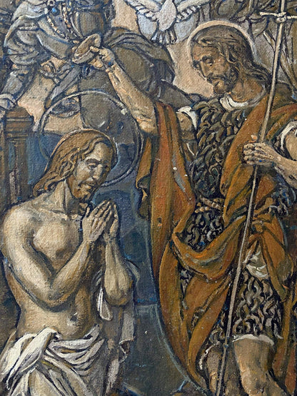 Oil painting Epiphany by Litvinov Oleg Arkad’yevich religious scene
