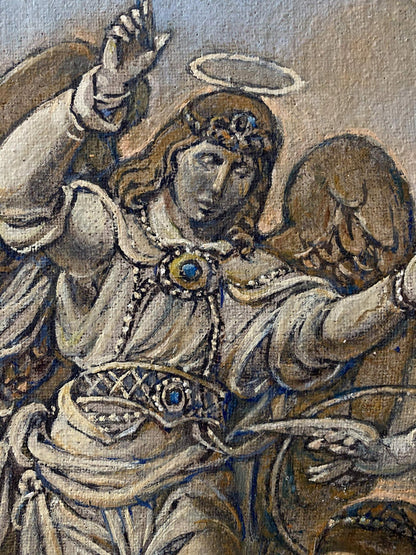 Oil painting Annunciation by Litvinov Oleg Arkad’yevich with angel
