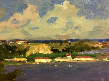 Oil painting City by the Sea by Korostelev Vladimir Alexandrovich