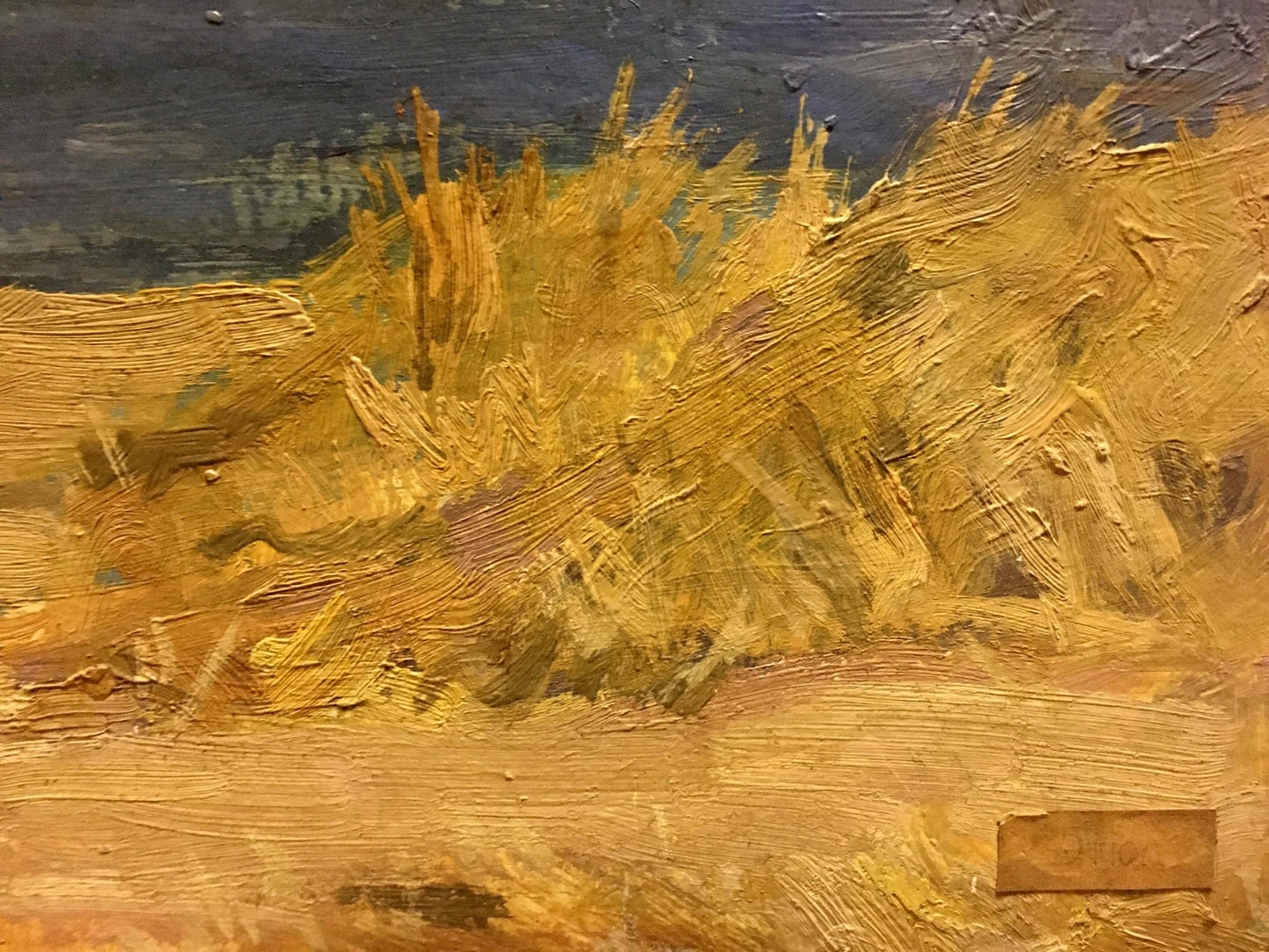 Oil painting landscape by Maksimushkina Vera Alexandrovna: golden wheat field
