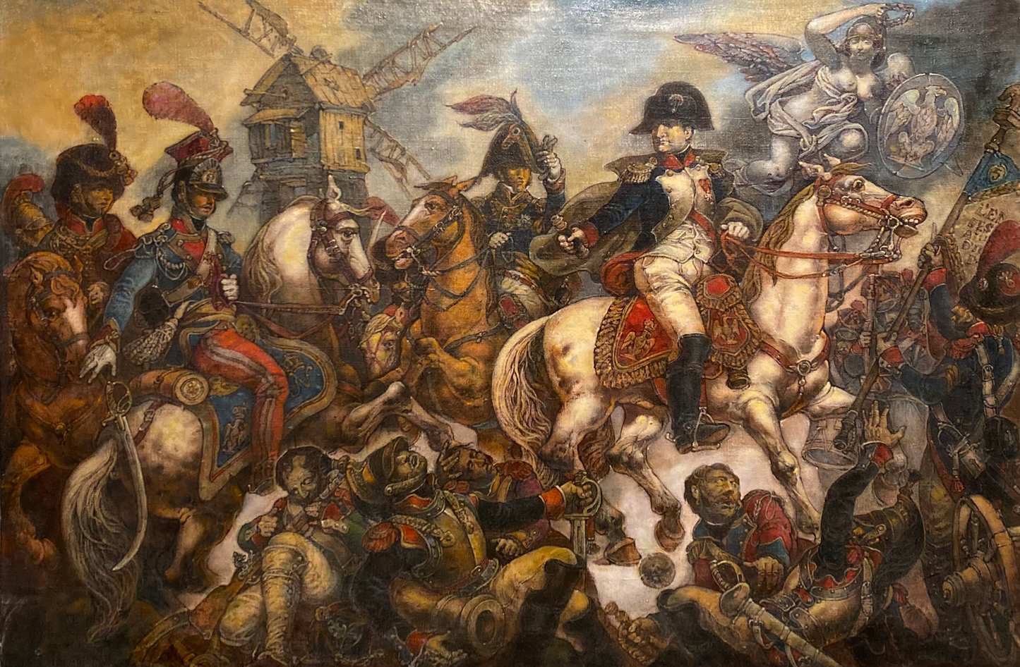 Napoleon at Wagram oil painting by Litvinov Oleg Arkad’yevich