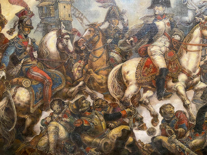 Oil painting of Napoleon at Wagram by Litvinov Oleg Arkad’yevich