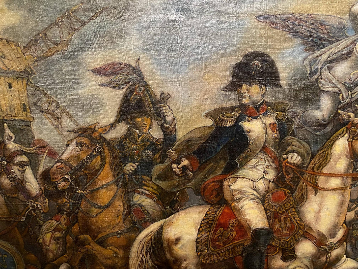 Oil painting of Napoleon at Wagram by Litvinov Oleg Arkad’yevich