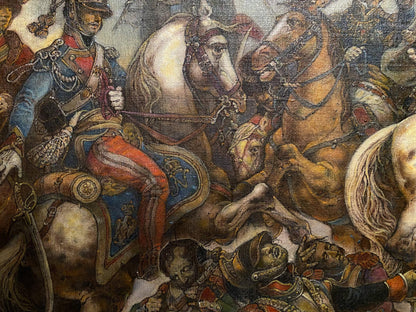 Oil painting of Napoleon at Wagram by Litvinov Oleg Arkad’yevich