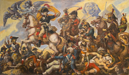 Oil painting of Napoleon in Egypt battle by Litvinov Oleg Arkad’yevich