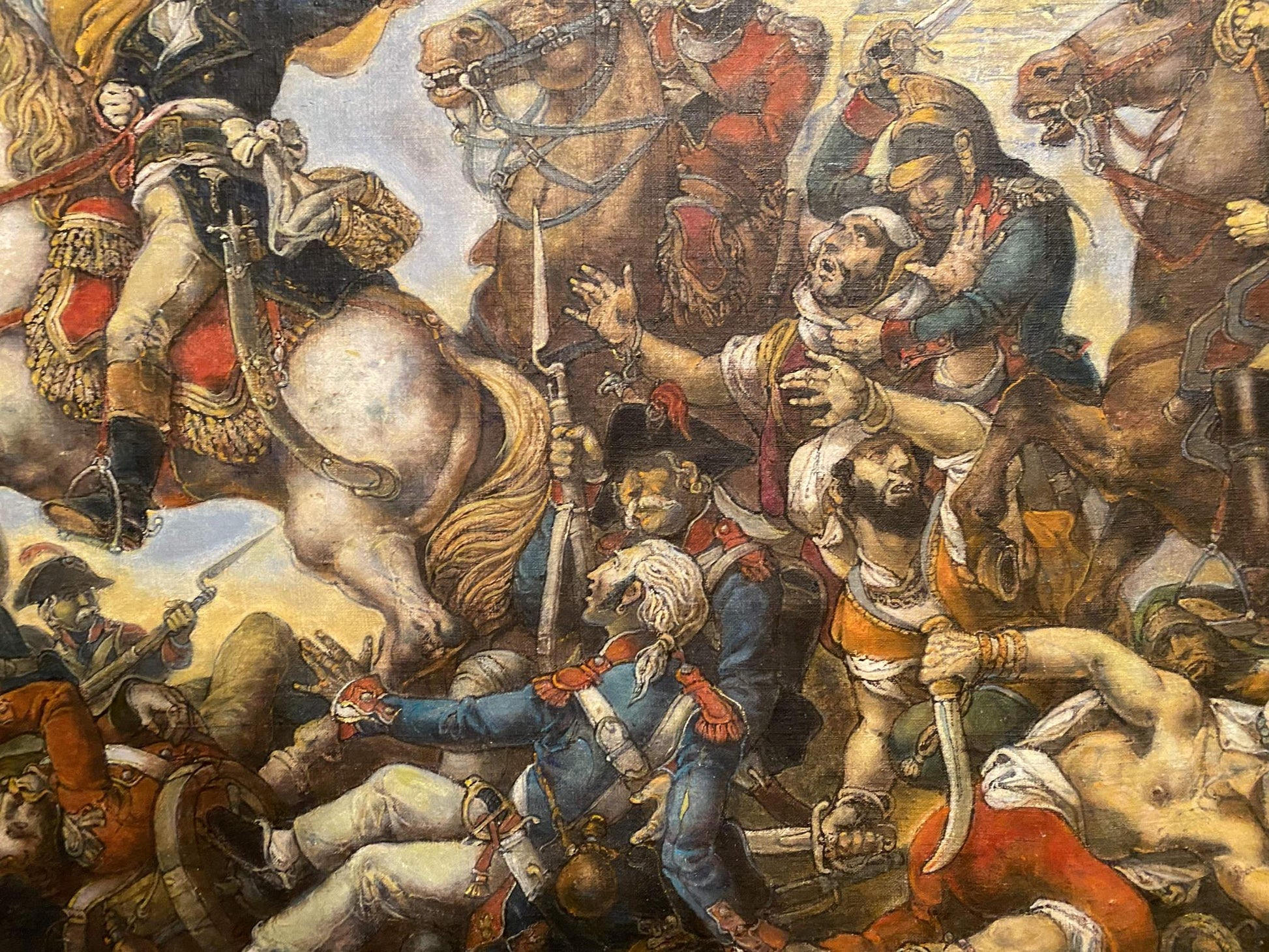 Oil painting of Napoleon in Egypt battle by Litvinov Oleg Arkad’yevich