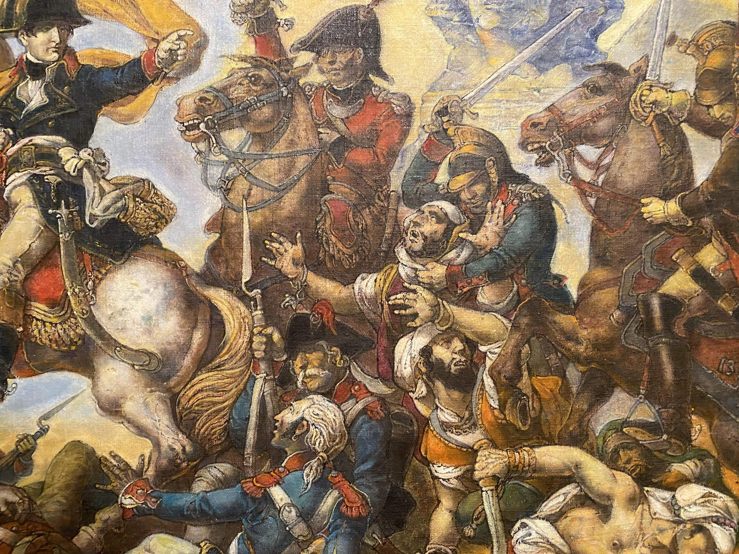Oil painting of Napoleon in Egypt battle by Litvinov Oleg Arkad’yevich