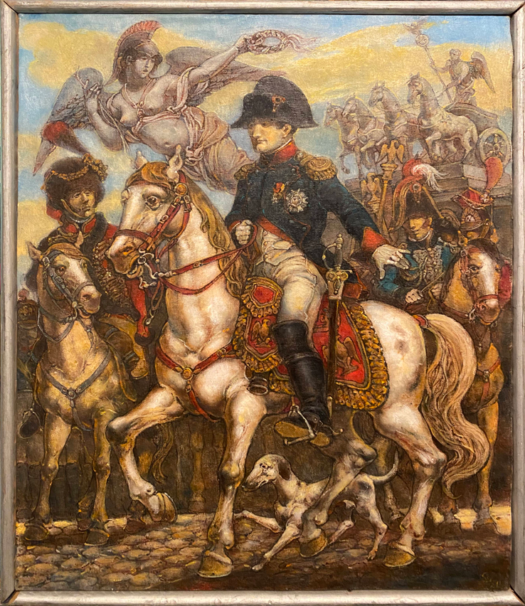 Oil painting of Napoleon in Berlin by Litvinov Oleg Arkad’yevich