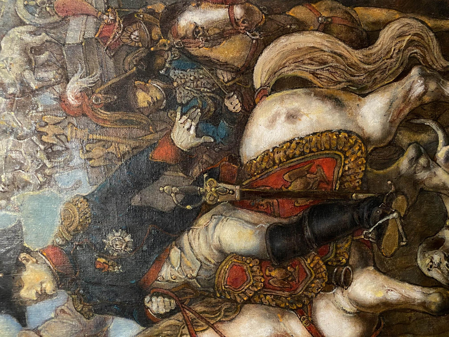 Oil painting of Napoleon in Berlin by Litvinov Oleg Arkad’yevich