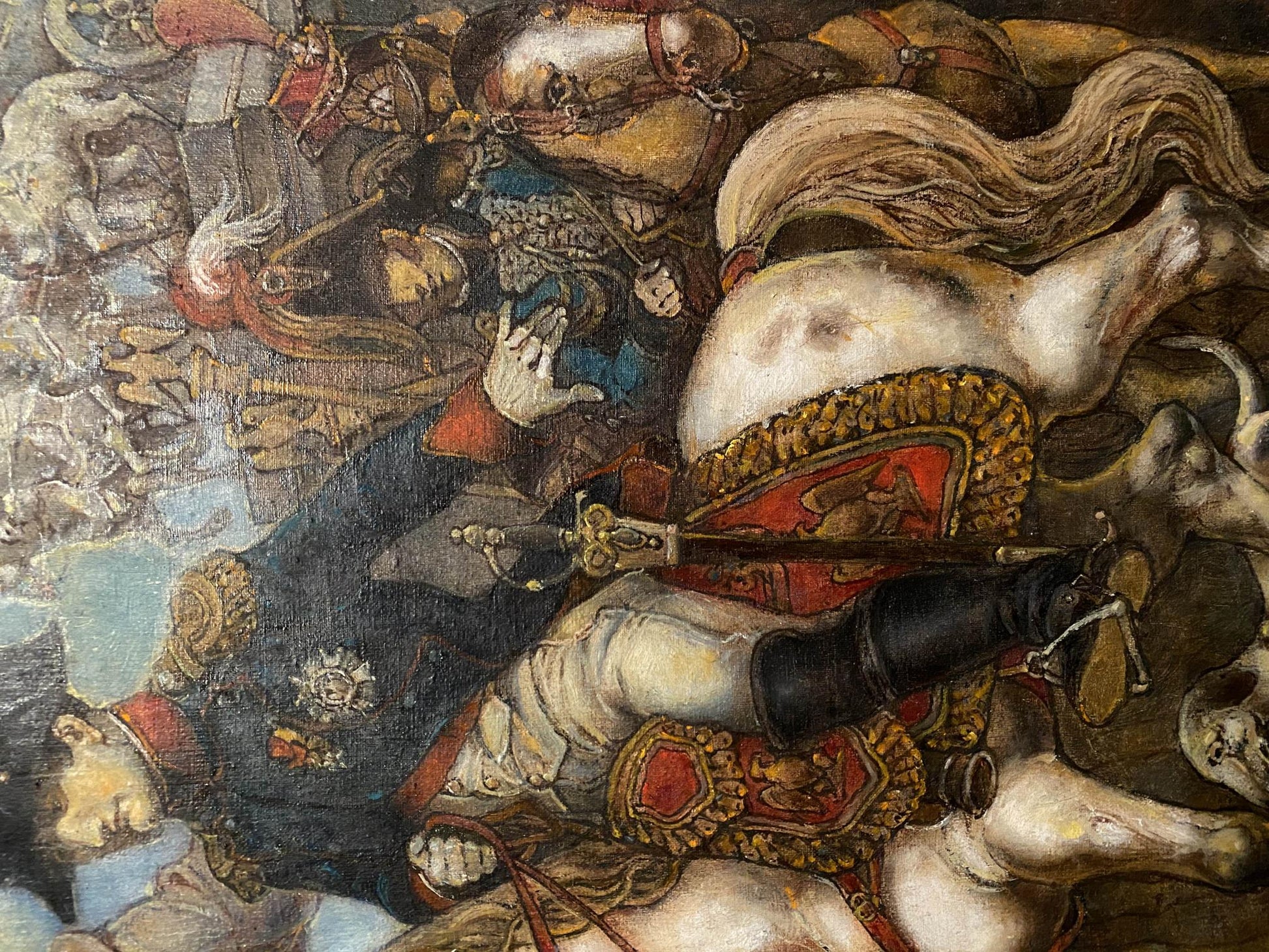 Oil painting of Napoleon in Berlin by Litvinov Oleg Arkad’yevich
