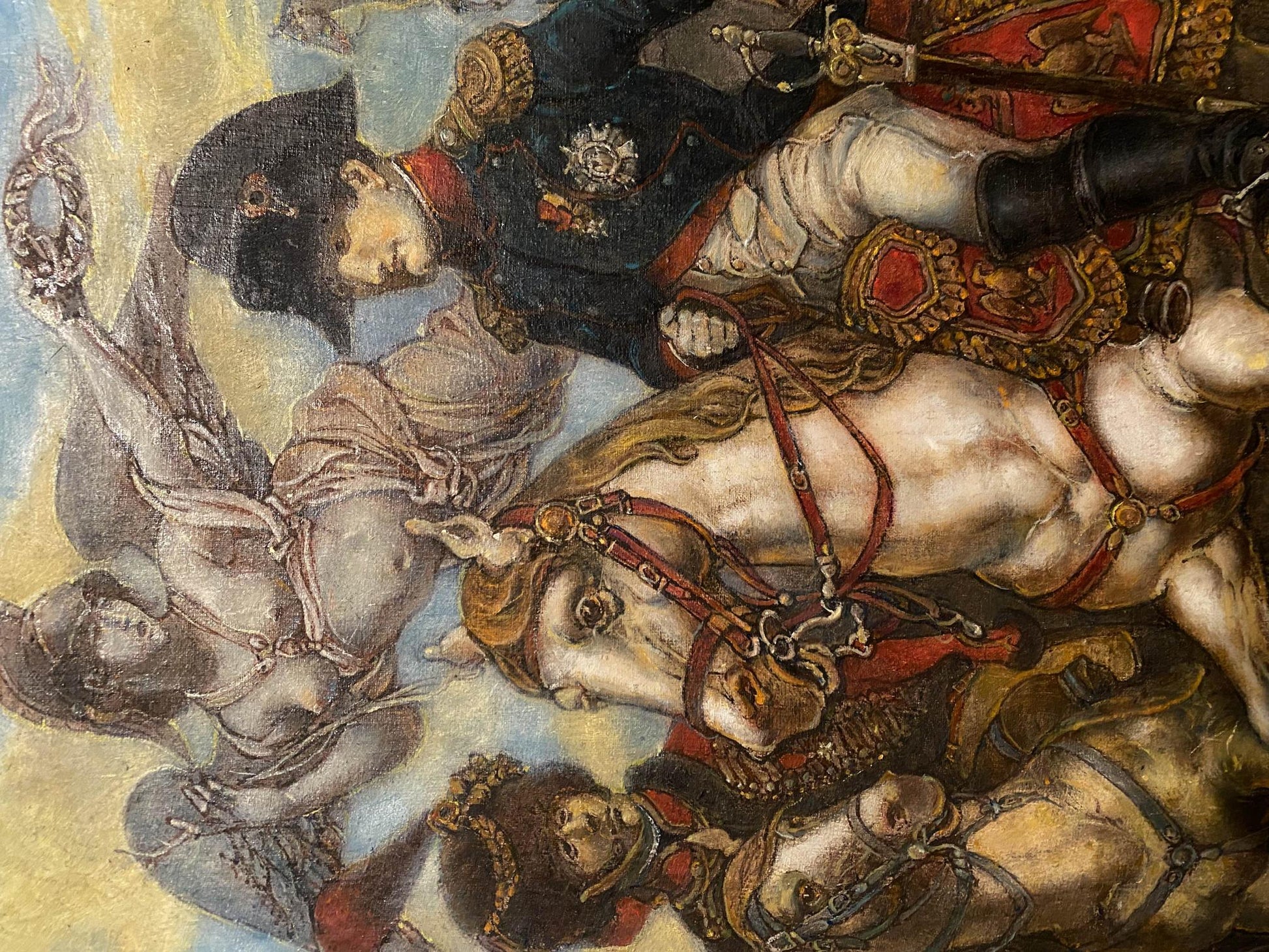 Oil painting of Napoleon in Berlin by Litvinov Oleg Arkad’yevich