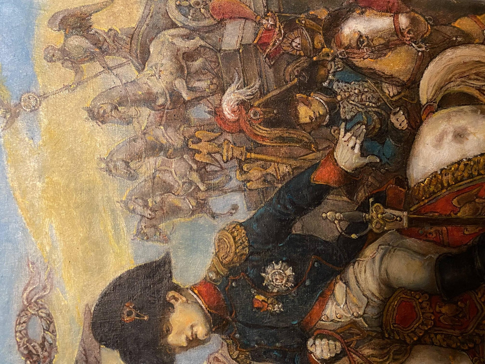 Oil painting of Napoleon in Berlin by Litvinov Oleg Arkad’yevich