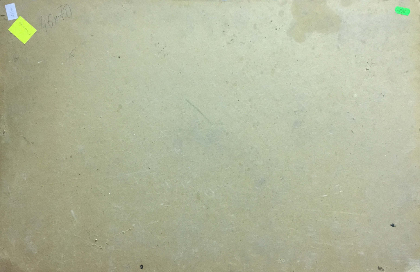 Beige textured oil painting back by Korostelev Vladimir Alexandrovich with scuffs